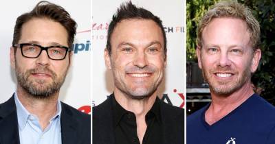 Beverly Hills, 90210’s Jason Priestley, Brian Austin Green and Ian Ziering Reunite for Lunch Date - www.usmagazine.com - California - Beverly Hills - county Sherman