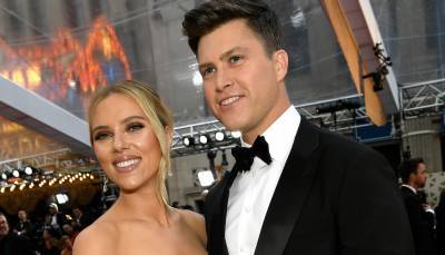 Colin Jost Talks About Wedding to Scarlett Johansson & Why He Didn't Help Much with Planning It - www.justjared.com