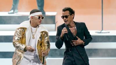 Watch Marc Anthony and Daddy Yankee Light Up the Stage at 'Premio Lo Nuestro' - www.etonline.com