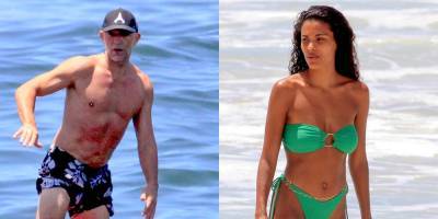 Vincent Cassel Goes Surfing During Beach Day with Wife Tina Kunakey - www.justjared.com - Brazil - city Rio De Janeiro, Brazil