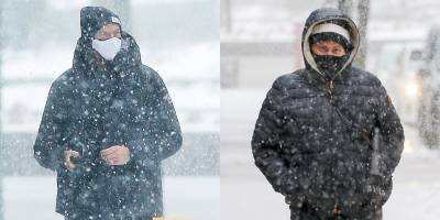 Hugh Jackman Gets Caught in the Middle of NYC Snow Storm with Wife Deborra-Lee Furness - www.justjared.com - New York