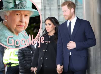 Megxit Is Finally Official: Queen Elizabeth 'Saddened' By Prince Harry & Meghan Markle’s Departure In Royal Statement - perezhilton.com