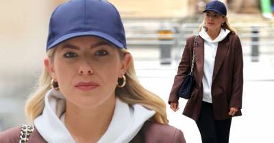 Mollie King pairs a hoodie with a blazer heading into the BBC studios - www.msn.com - London