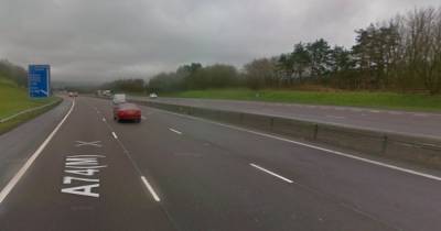 Emergency services race to 'serious' crash on the A74 as road remains closed - www.dailyrecord.co.uk - Scotland