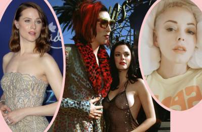 Marilyn Manson Ex Rose McGowan Reacts To Evan Rachel Wood's Shocking Allegations - perezhilton.com