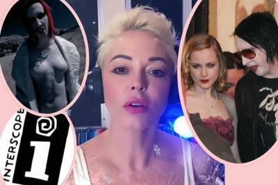 Rose McGowan Blames 'Hollywood Cult' & Record Companies For Protecting Ex Marilyn Manson! - perezhilton.com