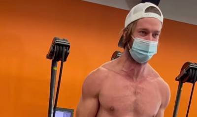 Patrick Schwarzenegger Flaunts Ripped Body During His Workout Session - www.justjared.com