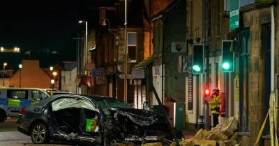 Woman charged with murder bid after Mercedes smashes into Scots building leaving four people seriously injured - www.dailyrecord.co.uk - Scotland