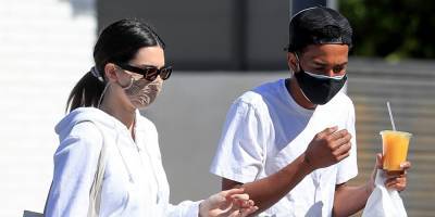 Kendall Jenner Grabs Juice With A Friend Just Before Sister Kim Kardashian Announces Divorce From Kanye West - www.justjared.com - Los Angeles