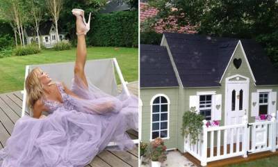 Amanda Holden films epic £5k playhouse at family home - hellomagazine.com - Britain