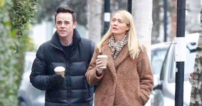 Ant McPartlin and fiancée Anne-Marie Corbett twin in matching boots on walk after he shares proposal details - www.ok.co.uk