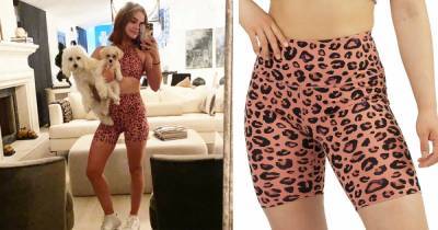 These Leopard Yoga Shorts Look Nearly Identical to Lucy Hale’s — At ¼ the Price - www.usmagazine.com