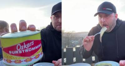 Scots family try smelly fish challenge as dad wretches and throws up on camera - www.dailyrecord.co.uk - Scotland