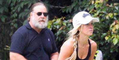 Russell Crowe & Girlfriend Britney Theriot Couple Up for Tennis Match in Sydney - www.justjared.com - Australia - county Russell