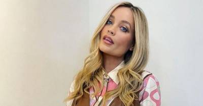 Laura Whitmore 'glowing' as she shows off baby bump in leather dress - www.manchestereveningnews.co.uk