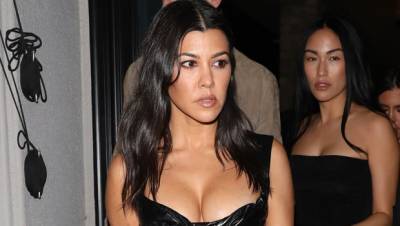 Kourtney Kardashian Stuns In Bra Top Sheer Covering For Wild Night Out With Kim — Pics - hollywoodlife.com - California