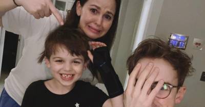 Giovanna and Tom Fletcher's six year old son Buzz rushed to hospital after bike fall - www.ok.co.uk