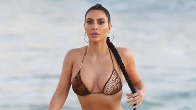Kim Kardashian Heads To The Beach In Sexy Bikini Days After Filing For Divorce From Kanye West - hollywoodlife.com