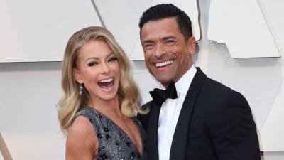 Kelly Ripa's Comment on Mark Consuelos' Birthday Post for Son Joaquin Is Sure to Embarrass Their Kids - www.etonline.com