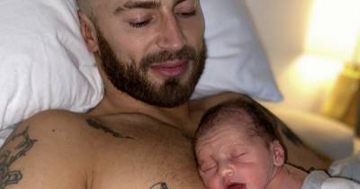 Jake Quickenden becomes father for first time as girlfriend gives birth to baby boy and announces name - www.ok.co.uk
