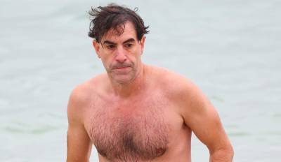Sacha Baron Cohen Goes Shirtless for a Beach Day in Australia - www.justjared.com - Australia