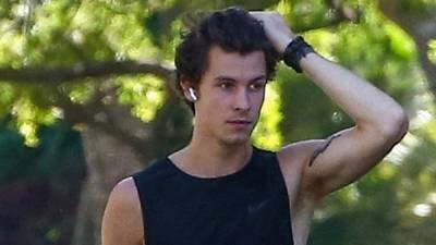 Shawn Mendes Goes for a Walk While Camila Cabello Hangs Back at Home - www.justjared.com - Miami - Florida