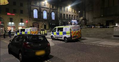 Man hospitalised in Edinburgh city centre incident as cops tape off scene - www.dailyrecord.co.uk - Scotland - city Edinburgh