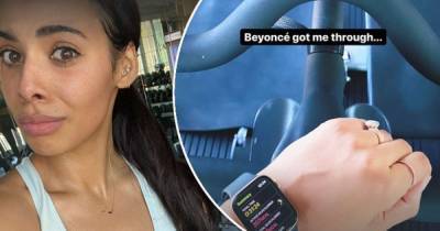 Rochelle Humes poses in a bra while shedding light on workout regime - www.msn.com