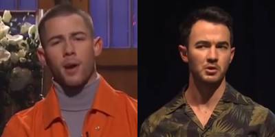Nick Jonas is Questioned by Brother Kevin About the Future of Jonas Brothers During 'Saturday Night Live' Monologue - Watch! - www.justjared.com