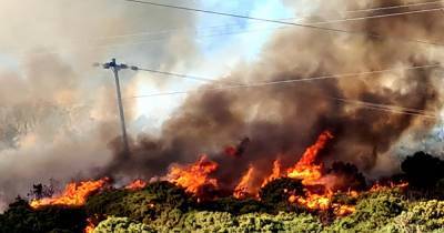Dramatic footage sees wildfire rip through Scots countryside near A9 - www.dailyrecord.co.uk - Scotland - county Highland