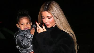 Kylie Jenner’s Daughter Stormi, 2, Channels Her Mom’s Style In Leather Pants Sneakers — See Pics - hollywoodlife.com