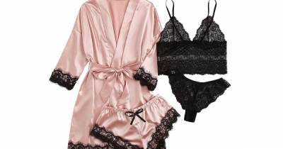 Treat Yourself to This Sultry Satin Sleepwear Set for Valentine’s Day - www.usmagazine.com