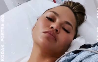 Chrissy Teigen Shares Photo From the Hospital As She's About to Undergo Surgery - www.justjared.com