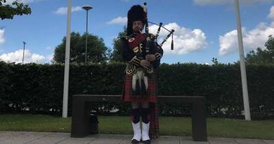 Watch: East Kilbride Pipe Major's haunting lament in memory of those who have died from COVID-19 - www.dailyrecord.co.uk - Britain