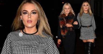 Tallia Storm wows in a houndstooth dress after filming NEW dating show - www.msn.com - New York