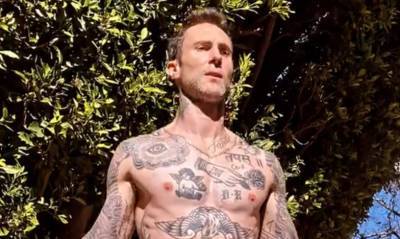 Adam Levine Shows Off His Fit Body During a Shirtless Workout - www.justjared.com