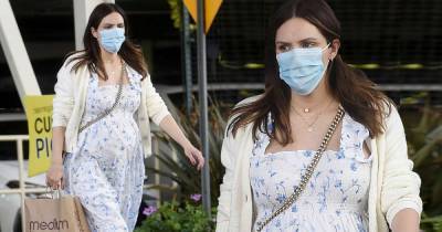 Katharine McPhee looks chic in a white floral dress as she shops in LA - www.msn.com - Los Angeles - USA