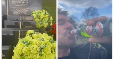 Paddy Doherty visits graveyard after battling Covid in hospital - www.manchestereveningnews.co.uk - Manchester