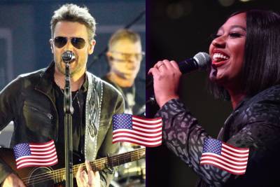 Super Bowl 2021: Jazmine Sullivan & Eric Church Sing The National Anthem -- WATCH! - perezhilton.com