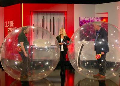 Now guests in zorb balls? Viewers say Claire Byrne Live has hit ‘peak absurdity’ - evoke.ie - Ireland