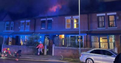Person taken to hospital after house fire in Levenshulme - www.manchestereveningnews.co.uk