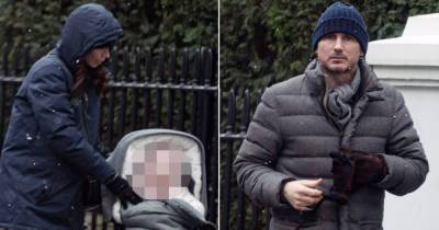 Pregnant Christine Lampard and husband Frank look downcast on walk after he's sacked as Chelsea manager - www.ok.co.uk