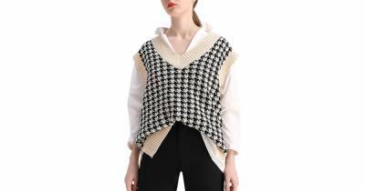 5 Reasons This Houndstooth Sweater Vest Is a No. 1 Bestseller on Amazon - www.usmagazine.com