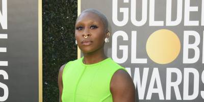 Cynthia Erivo Lights Up Golden Globes 2021 in Lime Green! - www.justjared.com - Beverly Hills