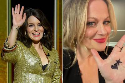 Tina Fey and Amy Poehler sent a secret message at the 2021 Golden Globes - nypost.com