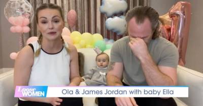 James and Ola Jordan break down in tears on live TV as they discuss not being able to see his terminally ill dad - www.ok.co.uk - Jordan