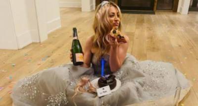 Kaley Cuoco celebrates Golden Globe loss with pizza, champagne & cake; Posts candid pic of her after party - www.pinkvilla.com