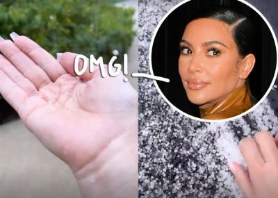 Kim Kardashian Trolled For Saying It Was 'Snowing In Calabasas' When It Was Actually Hail! - perezhilton.com - Los Angeles