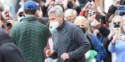 Here's What George Clooney Told Fans Watching 'Tender Bar' Filming In Boston - www.justjared.com - state Massachusets