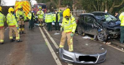 Boy, 15, taken to hospital after being trapped under car during crash - www.manchestereveningnews.co.uk